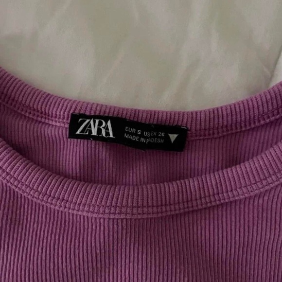 Zara purple high neck tank top - Picture 2 of 2